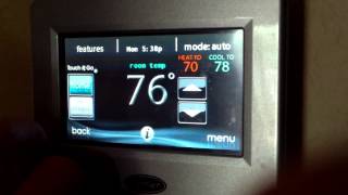 How to Program a Carrier Infinity System Control Touch Thermostat | AC Cool, Inc.