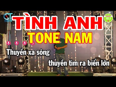 Karaoke Tình Anh Tone Nam ( Em ) Nhạc Trẻ Hay Nhất 2023 | Karaoke Xóm Lộ
