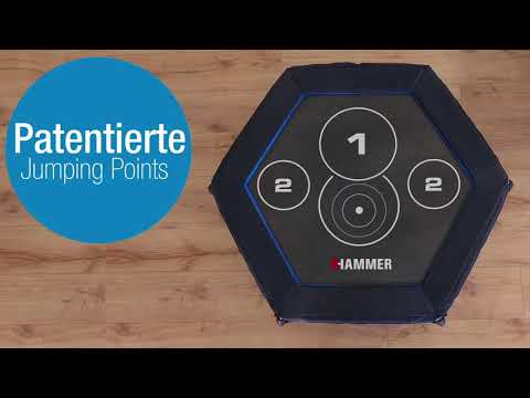 Promovideo: Trampolína s madlem HAMMER Fitness Cross Jump