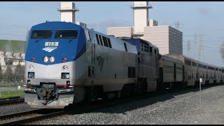 preview picture of video 'Amtrak Coast Starlight Train 11 At Blanchard Rd. Crossing'