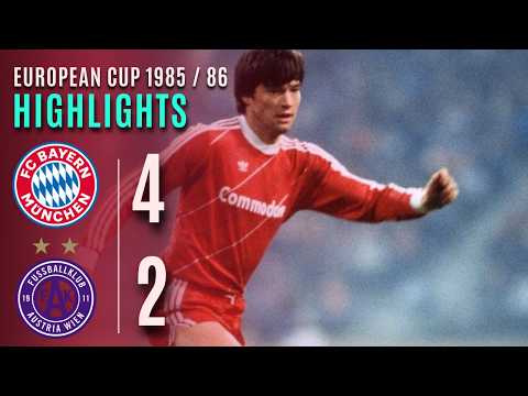 Bayern Munich vs. Austria Wien 1985/86 European Cup | Round of 16 First Leg Highlights