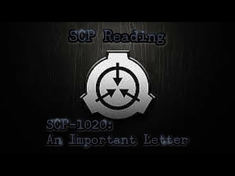 SCP-1020: An Important Letter
