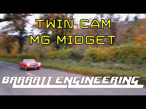 Barratt Engineering // 1275cc DOHC MG Midget engine conversion // CG 5 Speed Spridget Kit