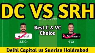 DC vs SRH Match Prediction | DC vs SRH Dream 11 Team Today ‎@Perfect Team Kashi Official 