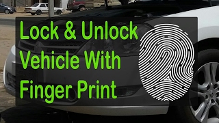 Lock and unlock vehicle with finger print