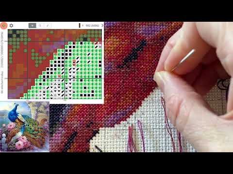 Cross Stitch: Stitch With Me #358 (with talking)