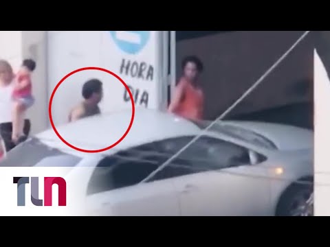 Lo filmaron golpeando a una mujer en una cochera de Rosario