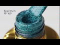FOX gel varnish No. 169 (turquoise, glitter), 7 ml