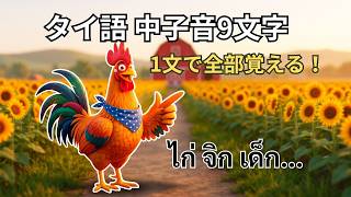 【完全版】タイ語中子音9文字を1つの文で覚える方法