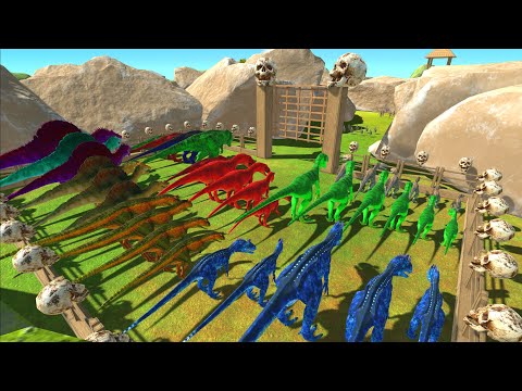 CARNIVORE DINOSAURS Championship Stone Cave - Animal Revolt Battle Simulator