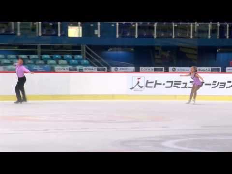 ISU 2014 Jr Grand Prix Zagreb Pairs Short Program Molly LANAGHAN / Jake ASTILL GBR
