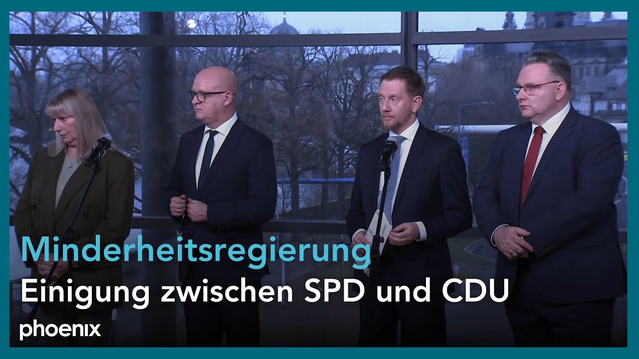 Ergebnisse der Koalitionsverhandlungen in Sachsen: CDU und SPD haben sich geeinigt