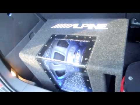 Subwoofer Alpine SBG-1244BP passa banda 30cm 12" 800W