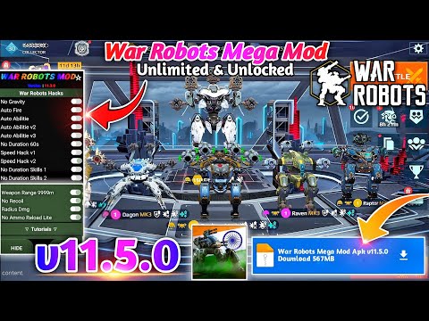 War Robots Mod Apk v11.5.0 | War Robots Multiplayer Battles Mod v11.5.0 | War Robots Hack v11.5.0