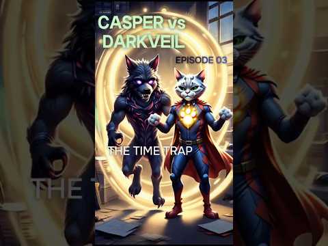Casper vs Darkveil – Episode 3 | The Time Trap ⏳✨ @ Casper - The Guardian Super Cat  #Casper