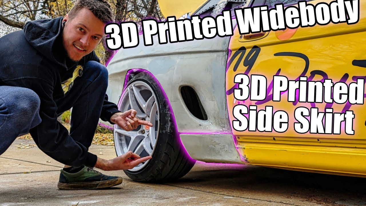 3D Printed Widebody Kit Continues with Skirt Extensions, Answering Your Questions