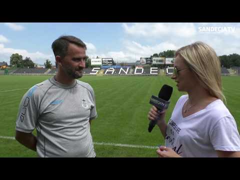 2018-07-27 Tomasz Kafarski i Maciej Małkowski przed meczem z Odrą Opole