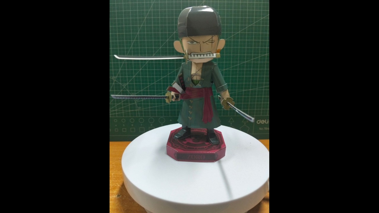 Roronoa Zoro papercraft #anime #papercraft #onepiece