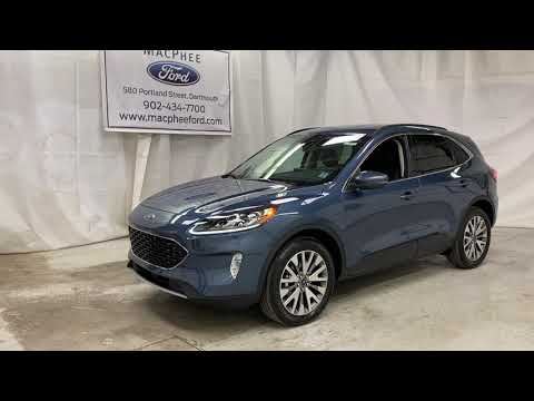 Blue 2020 Ford Escape TITANIUM HYBRID Review   - MacPhee Ford