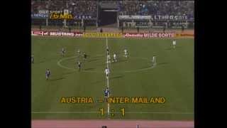 Tibor Nyilasi gleicht für die Austria gegen Inter Mailand aus (1983)