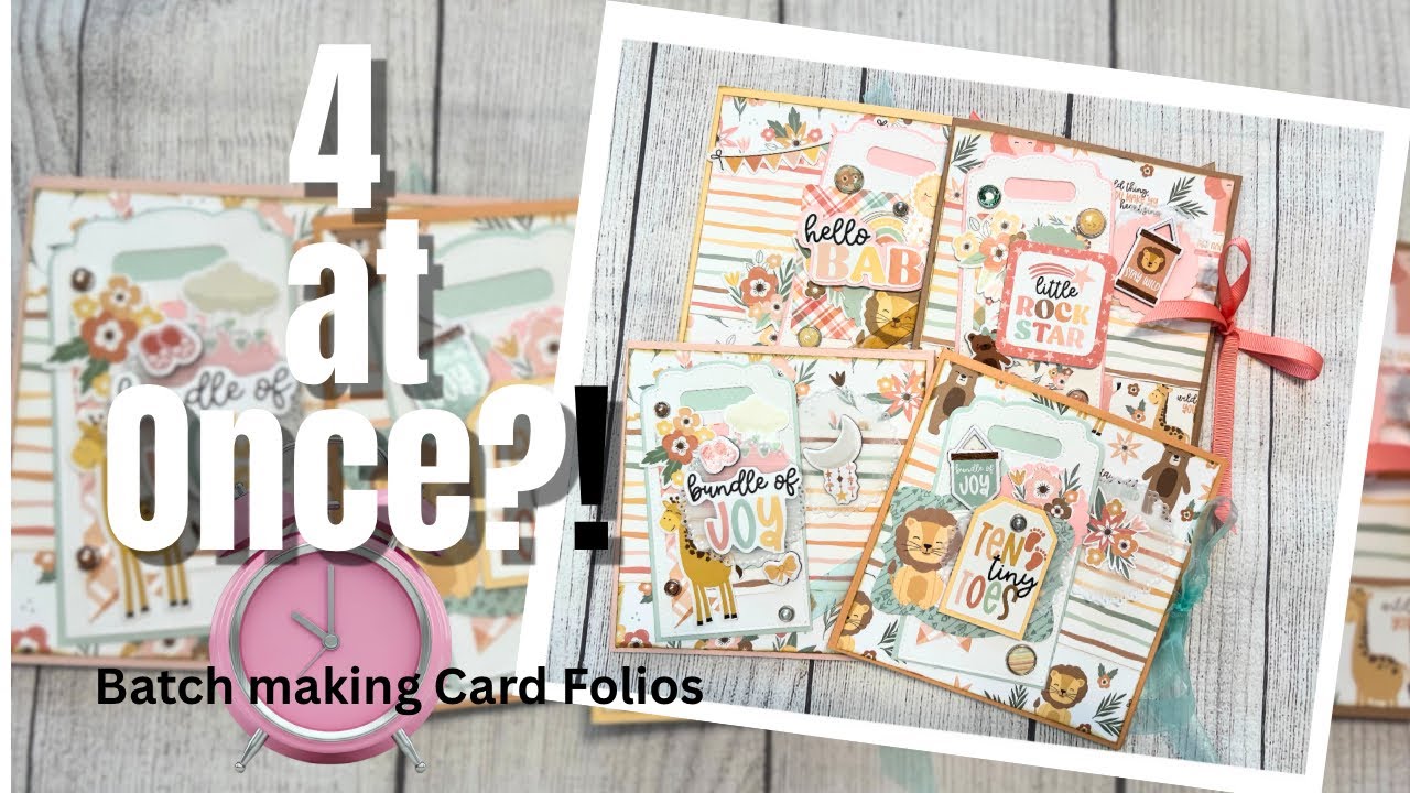 Batch Making Card Folios for Craft Fairs & Etsy | Our Baby Girl Echo Park