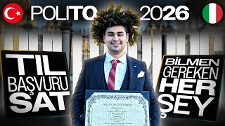 Politecnico di Torino 2026 Başvuru, TIL ve SAT sınavı, Tavsiyeler, Bil