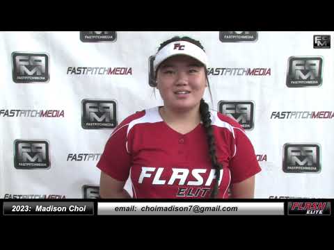 2023 Madison Choi 4.0 GPA - Third Base Softball Skills Video - Flash Elite