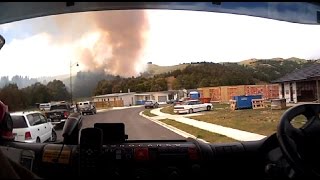 preview picture of video 'Wither Hills Fire, Blenheim, New Zealand'