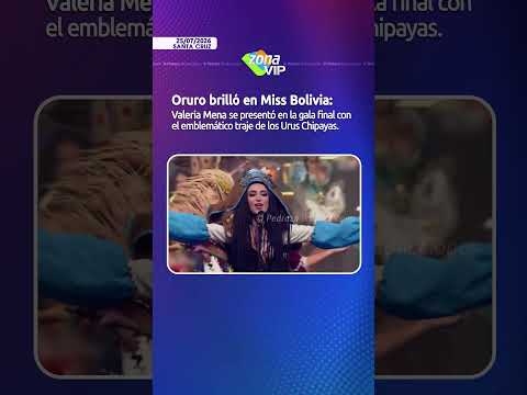 #ValeriaMena se presentó en la gala final con el emblemático traje de los #UrusChipayas.