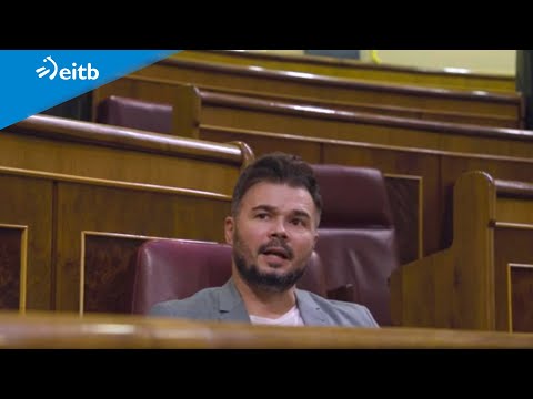 Rufián: ''Hoy en día aquí no hace falta un Tejero, hay 52: VOX''