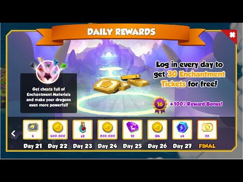 Did you finished Daily login reward-Dragon Mania legends | Hatched fourth Springtime Dragon | DML