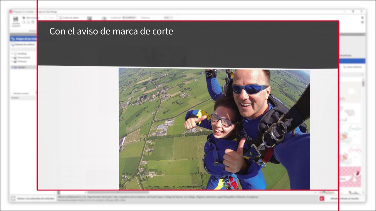 ¿Qué significa la línea roja de corte?