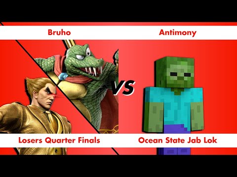 Antimony (Steve) vs Bruho (King K Rool, Kazuya) - Losers Quarters Jab Lok