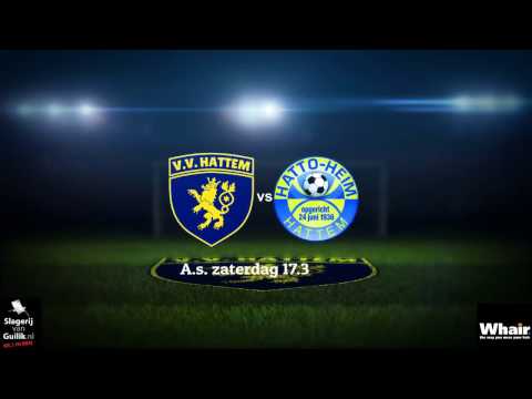 zaterdag 22 april de derby VV Hattem - SV Hattoheim