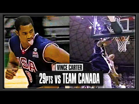 Vince Carter TOO EASY 29pts vs Team Canada | 2000.08.31