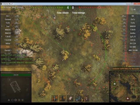 Aloprando com o World of Tanks - M44 caça AAPs e KILL INCRÍVEL!!!