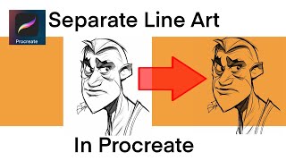 How to separate Line Art in procreate