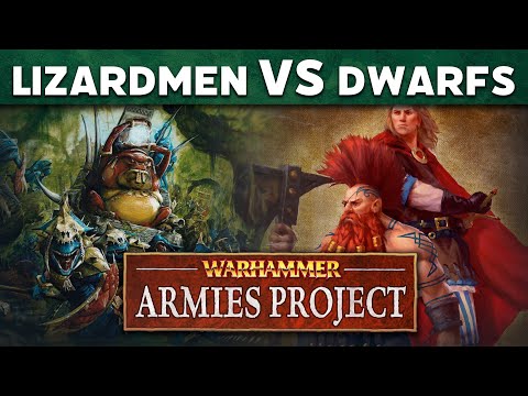 Lizardmen vs Dwarfs Warhammer Armies Project Live Battle Report