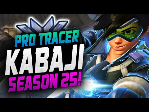 KABAJI TOP 500 TRACER SHOWING HIS TRACKING SKILLS! [ OVERWATCH SEASON 25 ]