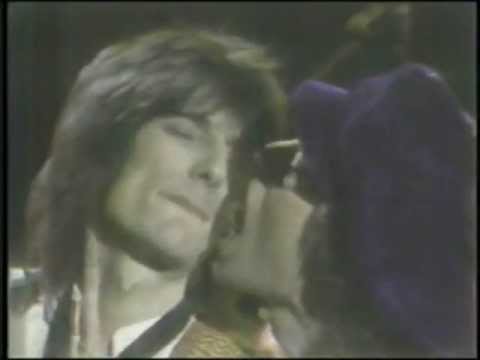 Mick Jagger Giving Ron Wood The Tongue During "Respectable" On SNL (10/7/78)