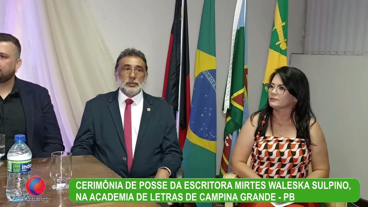 Cerimônia de Posse da escritora Mirtes Waleska Sulpino, na Academia de Letras de Campina Grande - PB