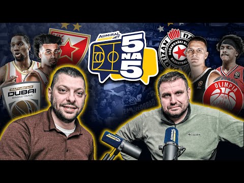 Admiral 5na5, E14: Zvezda našla lek za Dubai, Partizan nije za Armani. Grejem i Parker u istom košu?