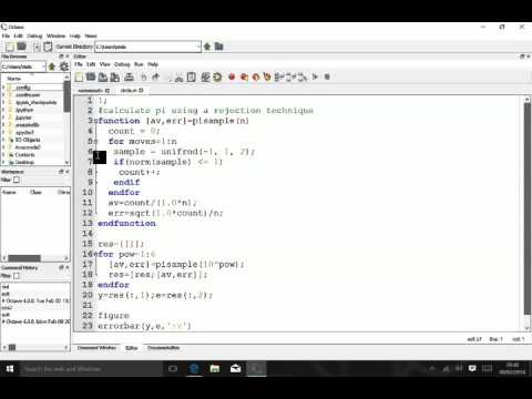 Area of a circle-Monte Carlo integration using Matlab