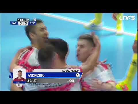 Gol Andresito (3-3) Jaén Paraíso Interior - ElPozo Murcia. Play Off 1/2 J2. LNFS