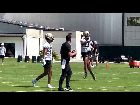 Saints rookie minicamp: See action from Chris Olave, Lucas Krull, Abram Smith, more