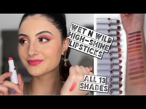 WET N WILD MEGA LAST HIGH-SHINE LIPSTICKS | Lip Swatches + Review