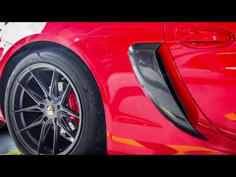 TWL Carbon Porsche 981 Cayman / Boxster GTS GT4 vacuum carbon fiber Vents Scoops Install Manual