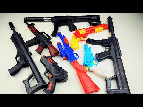 C96 Mauser - Tactical AK74 - Airsoft Toy Gun - Shell ejecting H&K USP - Ar15-M4- Toy Guns Collection
