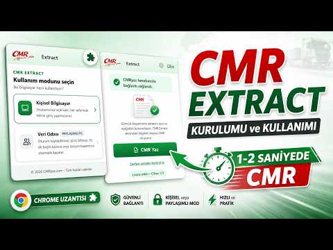 CMR Extract Chrome Eklentisi Kurulumu