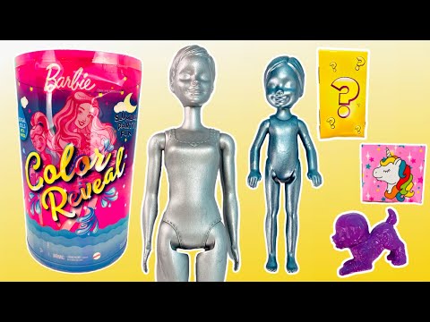 Barbie Color Reveal Slumber Party Fun with 50 Surprises